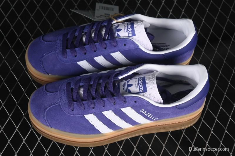 Adidas Originals Gazelle Bold IE0419 Low-Top Sneakers with Thick Sole for Casual Wear, Slip-Resistant and Durable