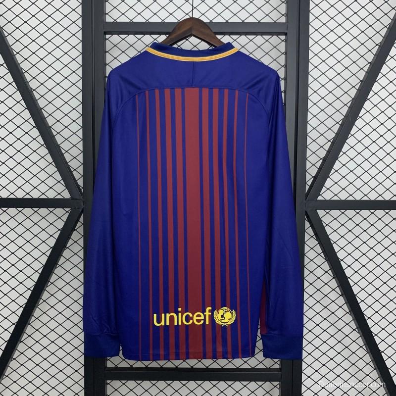17/18 Retro Barcelona Home Jersey
