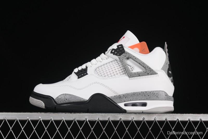 Nike Air Jordan 4 Retro White Cement Basketball Shoes - FV5029-100