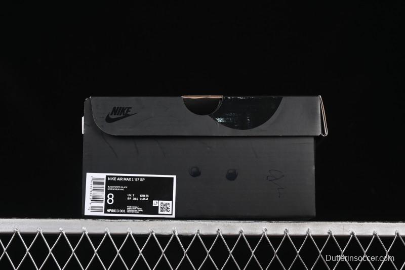 Nike Air Max 1 Retro Running Shoes with Half-Sole Air Cushion - HF8813-001