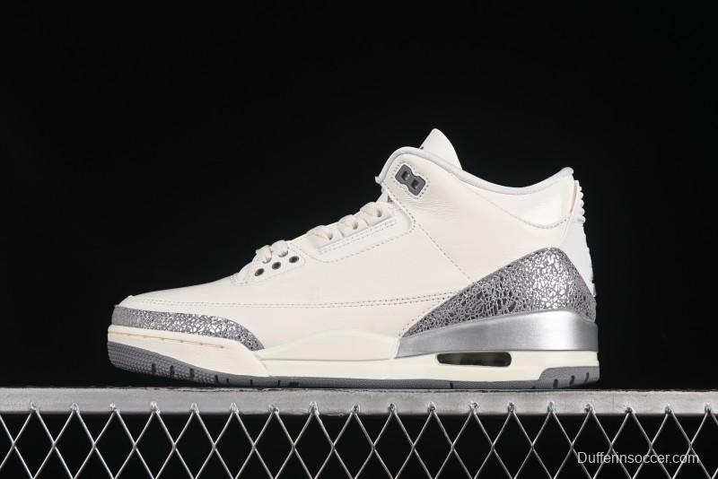 Nike Air Jordan 3 Retro OG Sail Metallic Silver - CK9246-100