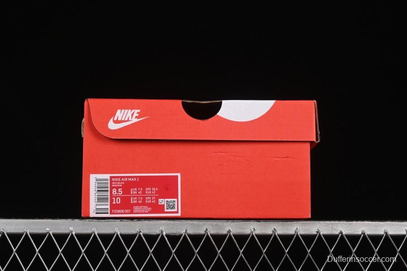 Nike Air Max 1 Retro Running Shoes with Half-Sole Air Cushion - FZ5808-007