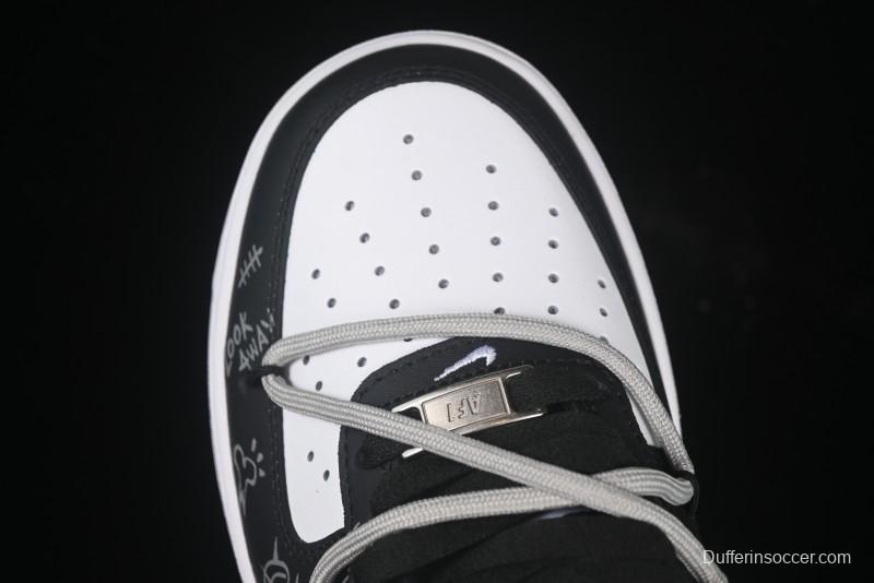 Nike Air Force 1'07 Low Denim Casual Sneakers with Full-Length Air Cushion - ZH0316-071