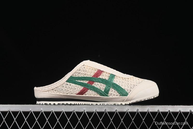 Onitsuka Tiger Mexico 66 Sabot Slip-On Sneakers with Breathable Mesh Upper - 1183C123-103