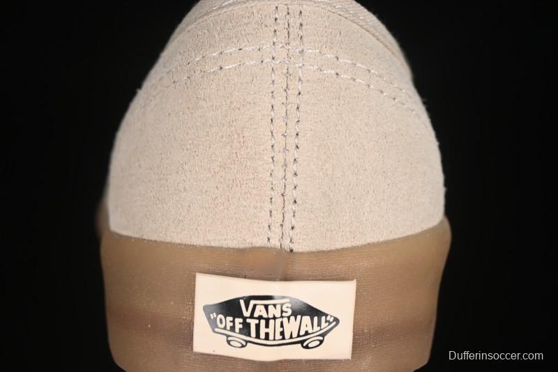 Vans Premium Authentic Suede Retro Sneakers with Translucent Rubber Sole - VN000CRQBYS