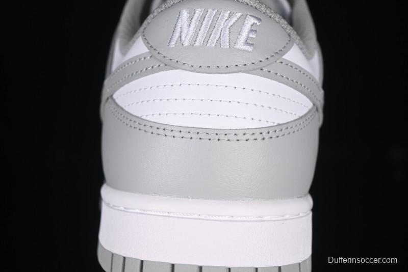 Nike SB Dunk Low White Grey Low-Top Casual Skate Shoes - HF5441-105