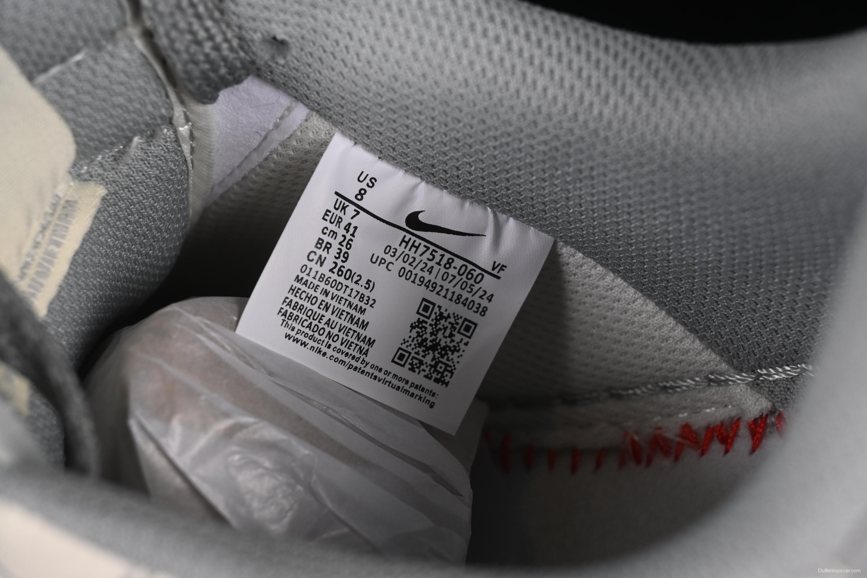 Nike Air Force 1'07 Low Stussy Collaboration Beige Mini Swoosh Casual Sneakers - HH7518-060