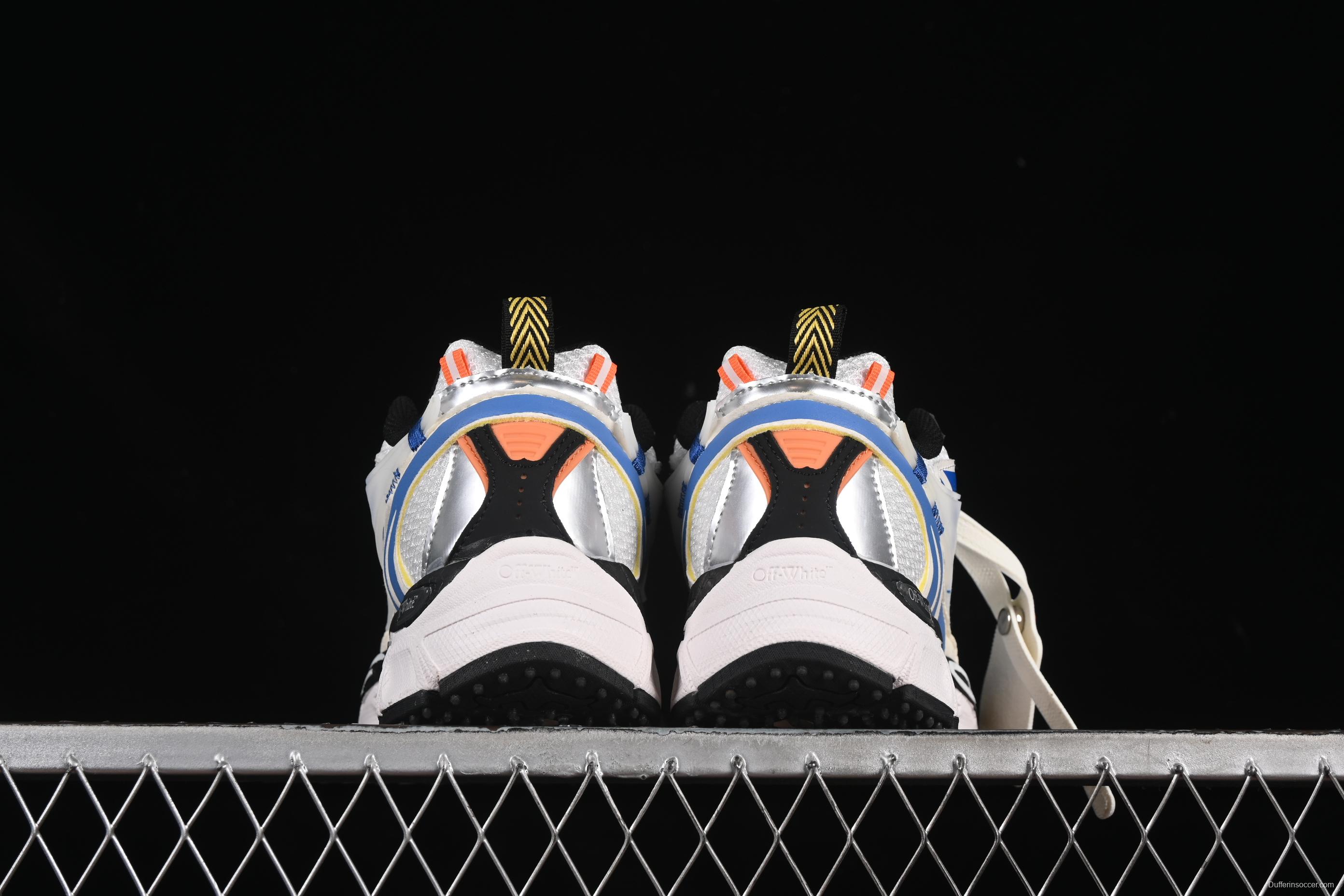 Off-White Be Right Low-Top Lifestyle Sneakers in White Blue - C.D4