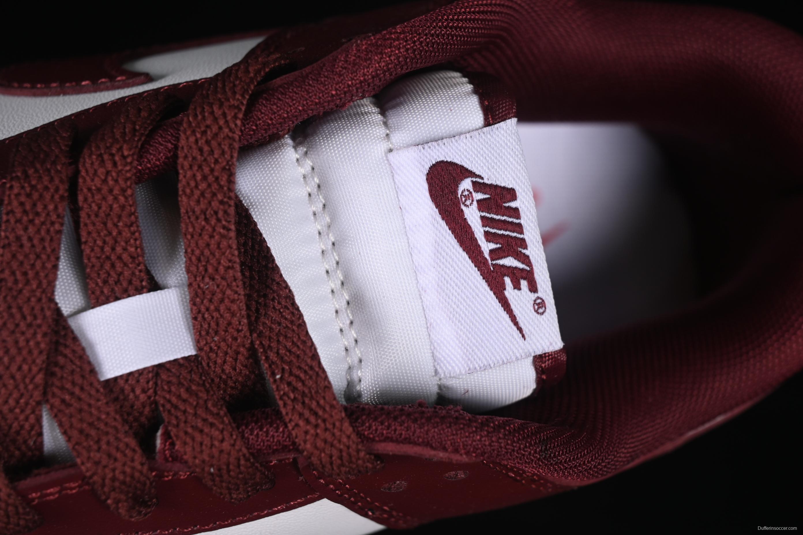 Nike SB Dunk Low Bordeaux Red Low-Top Casual Skate Shoes - DV0833-115