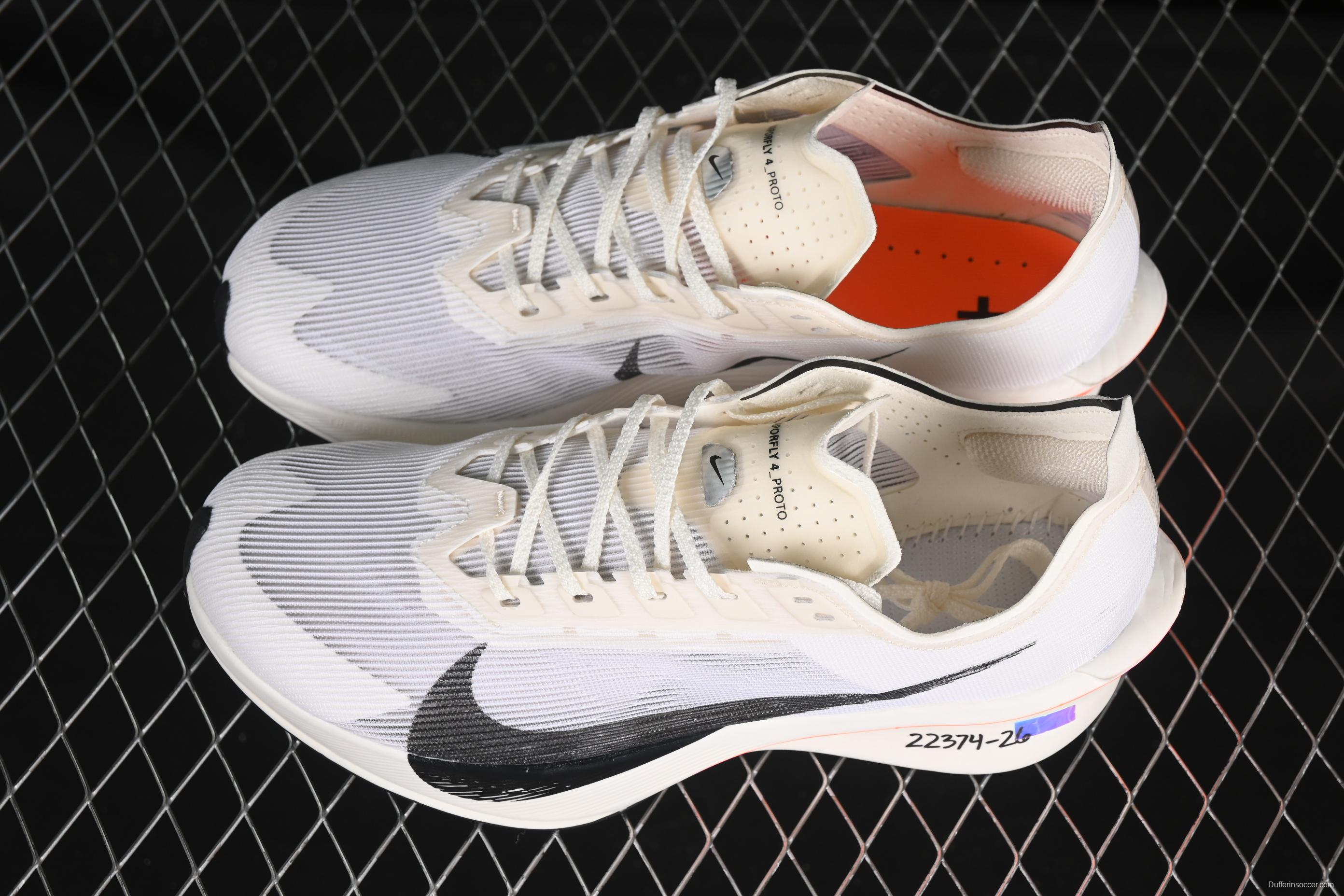 Nike ZoomX Vaporfly NEXT% 4 Marathon Series Road Racing Ultra-Light Cushion Running Shoes - HF6413-100