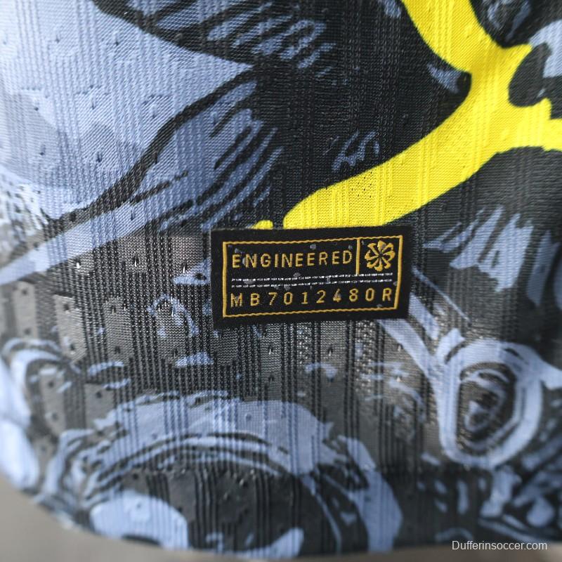 2025 Brazil National Team Special Edition Religious Concept Jersey - Christ the Redeemer Design - Dark Blue