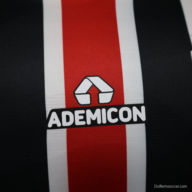 Player Version 25/26 Sao Paulo Home Jersey With Full Sponsors
