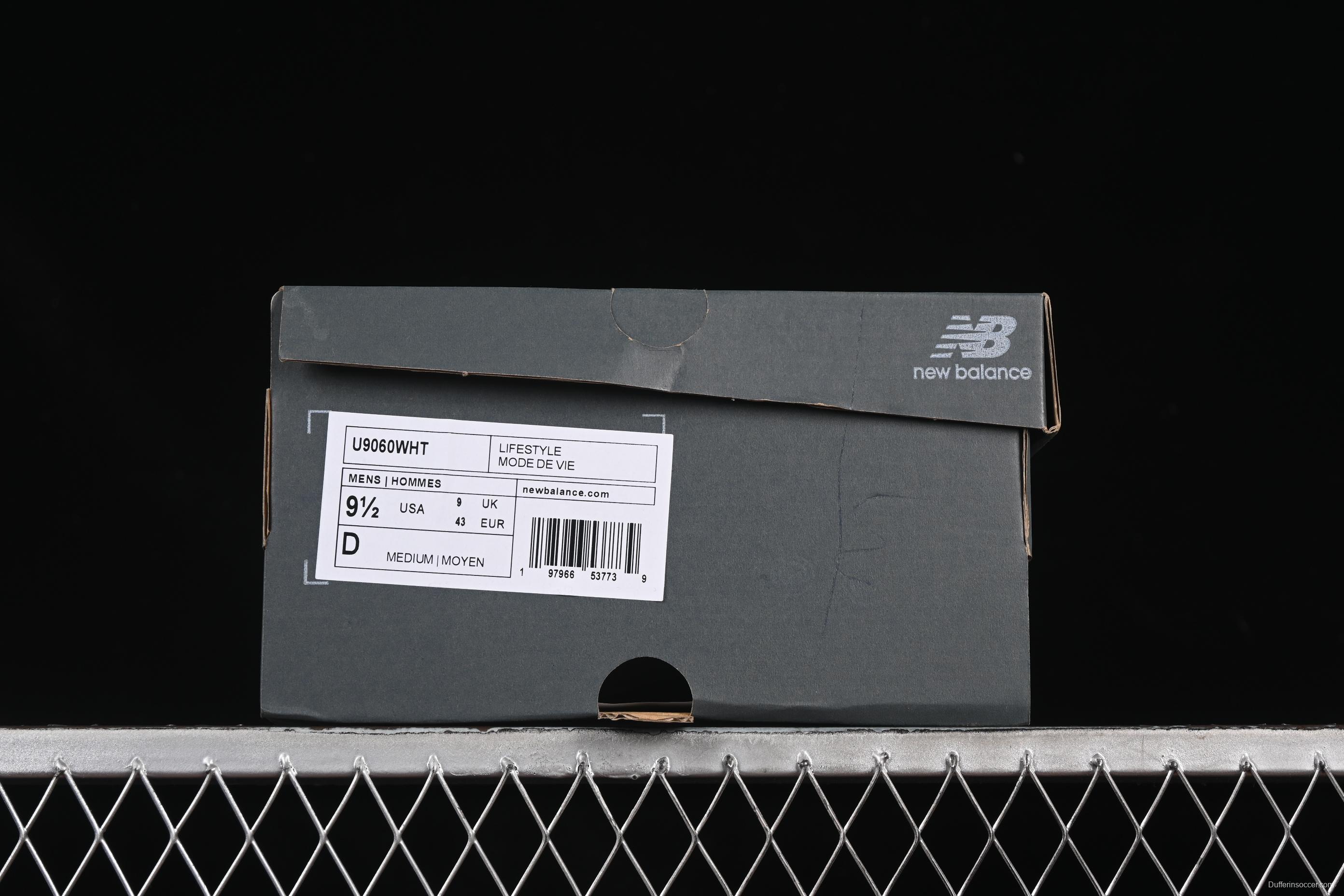 New Balance Joe Freshgoods x New Balance 9060 Retro Running Shoes with ABZORB Cushioning - U9060WHT