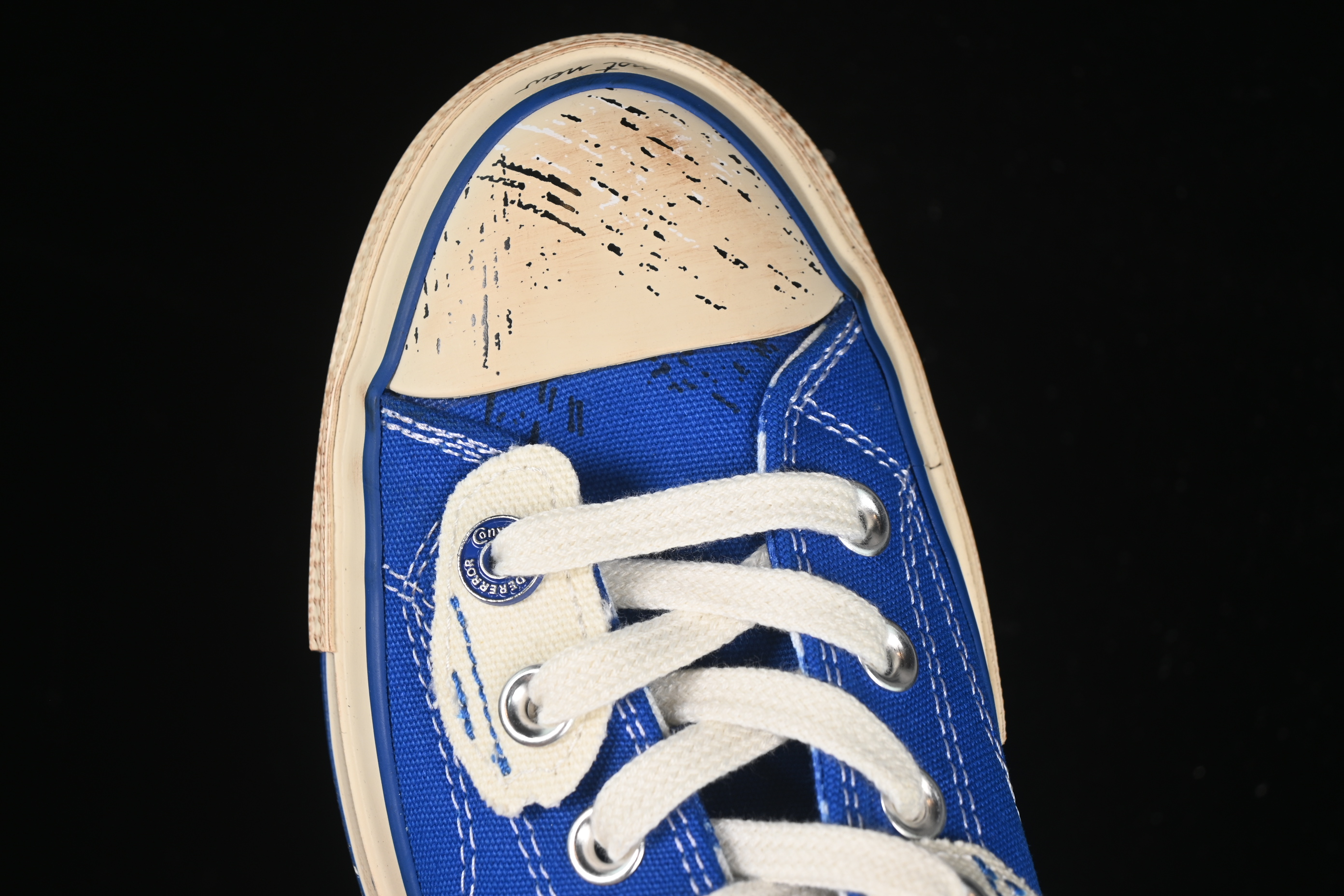 Ader Error x Converse Low Top Casual Canvas Sneakers with Special Pattern Print and Transparent Sole - A05352C