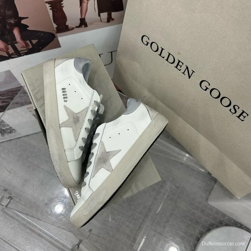 2025 Unisex GGDB White Grey Leather Sneakers