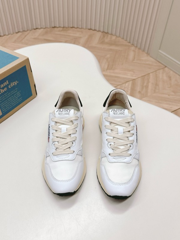2024 Women Autry White Red Black Leather Mesh Sneakers MJ00330