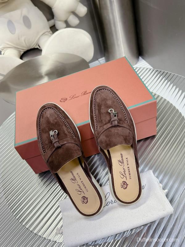 2024 Slippers LP Brown Suede Loafers