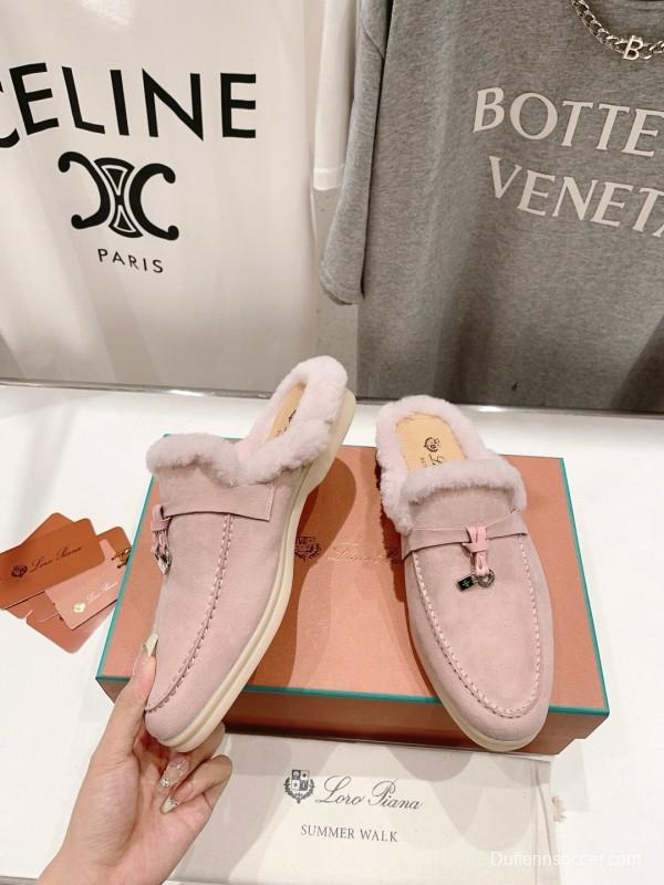 2024 Slippers LP Pink Suede Slippers