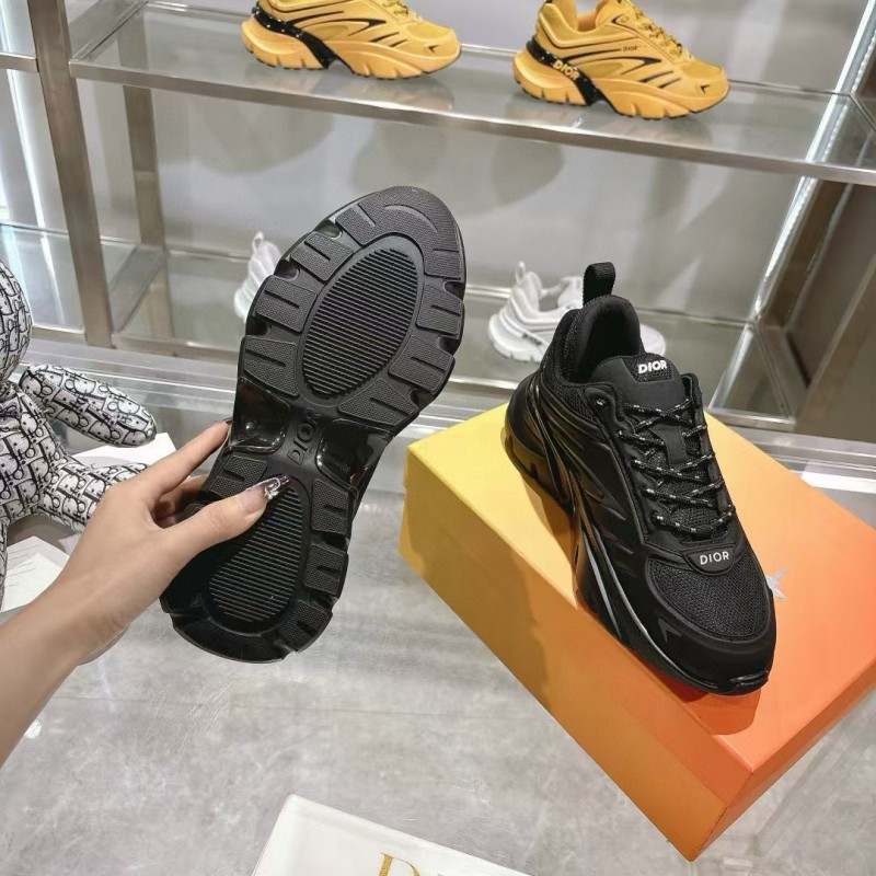 2024 Unisex Dior Black Mesh Sneakers MJ00360