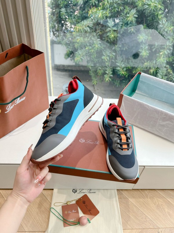 2024 Unisex Le Parmentier Blue Black Grey Knit Casual Shoes Top Version MJ00340