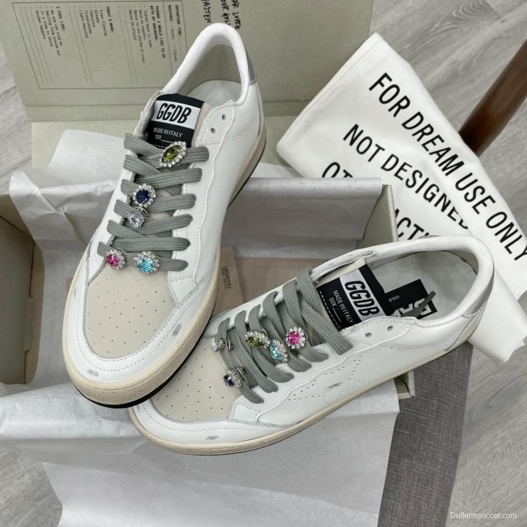 2024 Unisex GGDB white grey leather sneakers MJ00260