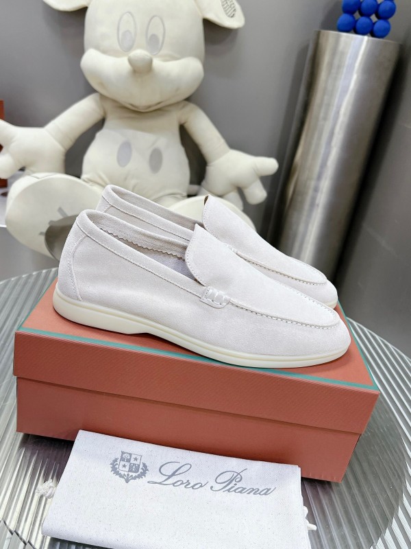 2025 Men LP White Suede Loafer LY00260