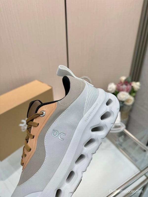 2025 Women Loewe Beige White Mesh Sneakers