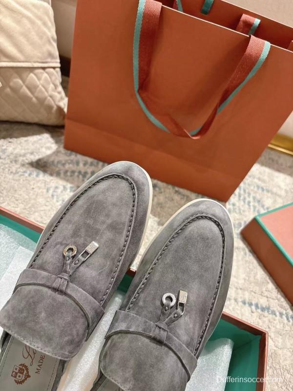 2025 Slippers LP Grey Suede Slippers