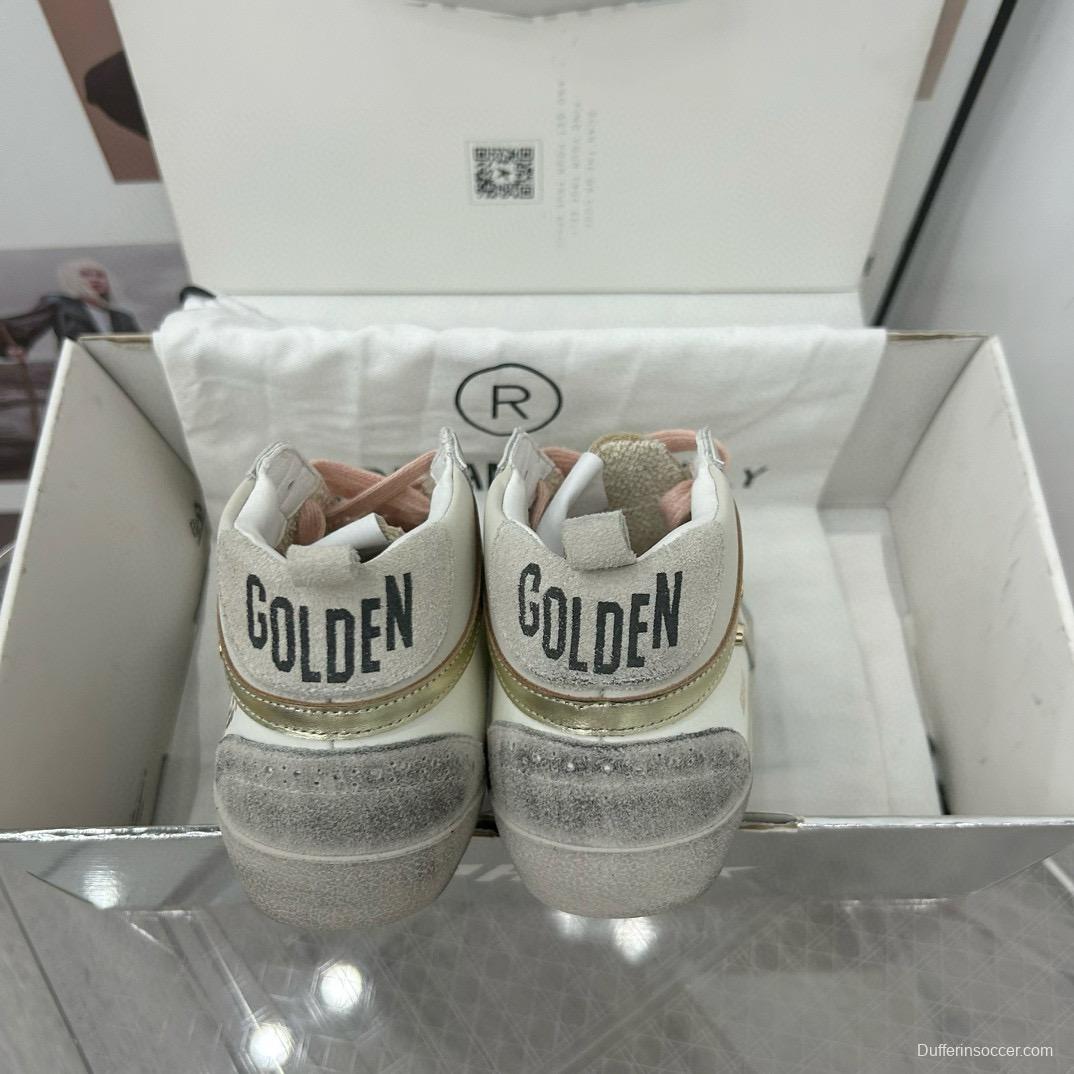 2024 Unisex GGDB White Pink Grey Suede Leather High Top Sneakers MJ00300