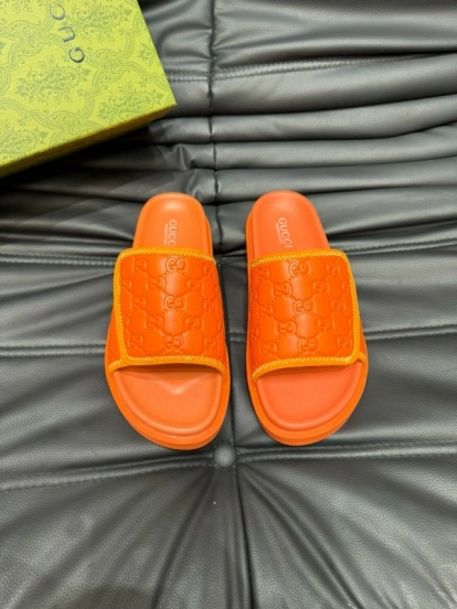 2024 Gucci Orange Synthetic Slippers MJ00200