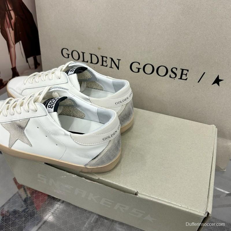 2025 Women GGDB White Grey Leather Sneakers MJ00260