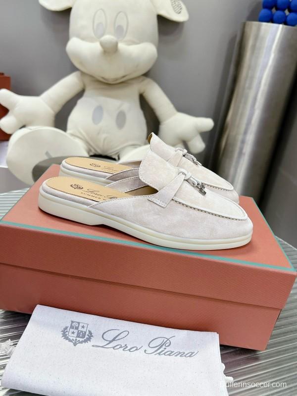 2024 Slippers LP Beige Nubuck Leather Loafer MJ00270