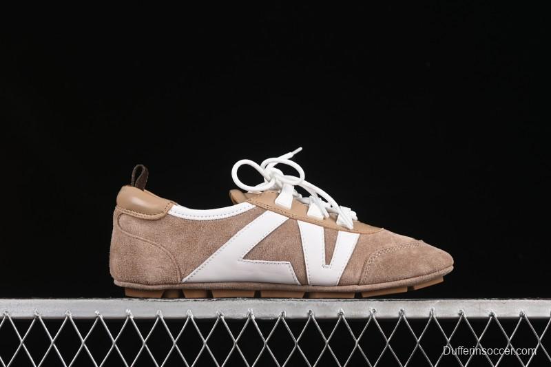 Louis Vuitton Sneakerina Round Toe Lace-Up Ballet Style Flat Training Shoes - N.F6