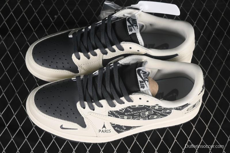 Nike Travis Scott x Fragment Design x Air Jordan 1 Low OG SP AJ1 Low Top Casual Shoes - LD2025-019