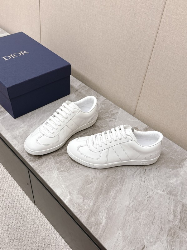 2025 Unisex Dior Black White Grey Leather Suede Sneakers Matchpoint KFY00300