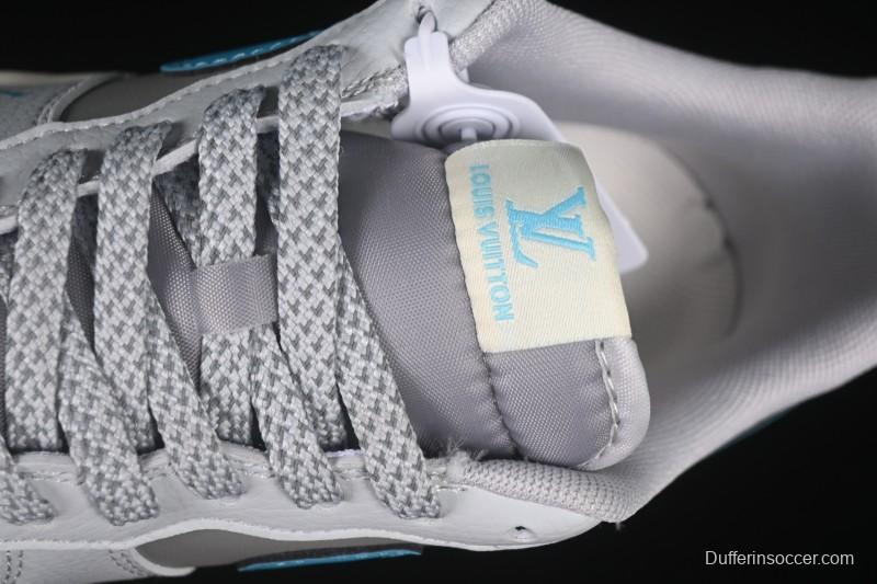 Nike Air Force 1 '07 Low LV Collaboration Gray Blue Sole Casual Sneakers - JJ2508-704