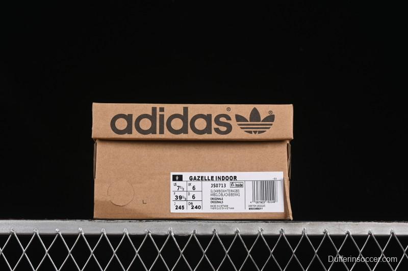 Adidas Originals Gazelle Indoor Retro Casual Slip-Resistant Wear-Resistant Low-Top Skate Shoes - JS0713