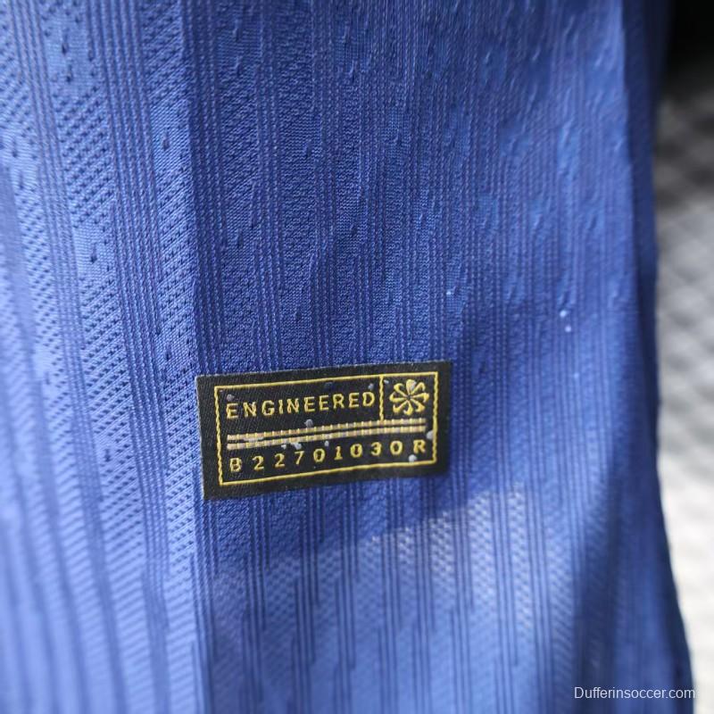 Player Version 25/26 Barcelona Blue with Red and Light Blue Diagonal Stripe Jersey