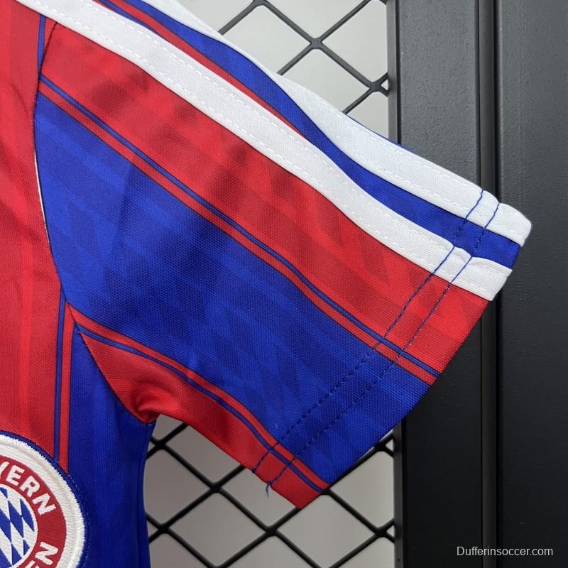 Retro 95/97 Kids Bayern Munich Home Size 16-28 Jersey