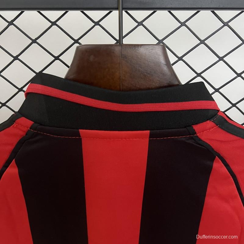 Retro 98/99 Kids AC Milan Home Size 16-28 Jersey