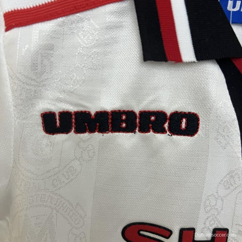 Retro 97/98 Kids Manchester United Away Size 16-28 Jersey