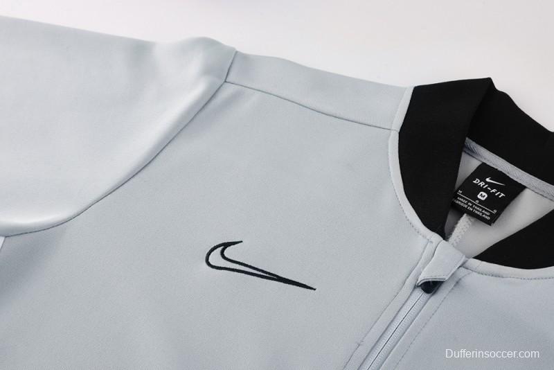 2025 NIKE Grey Full Zipper Jacket + Long Pants
