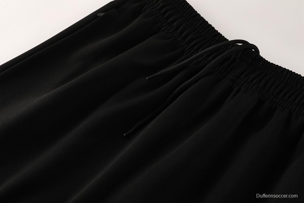 2025 Nike Orange/Black Full Hoodie Zipper Jacket +Long Pants