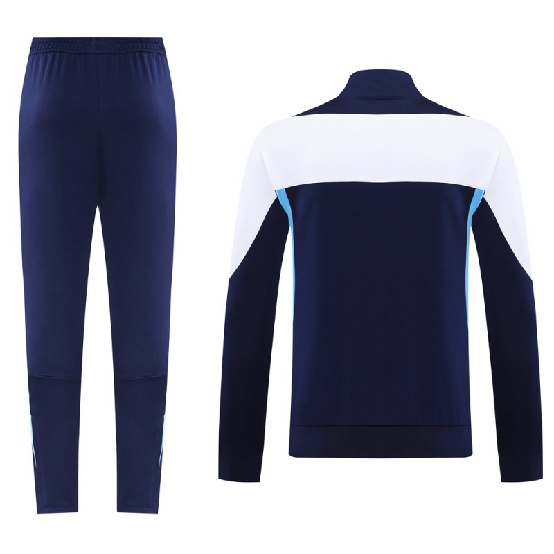 2025 NIKE Light Blue/Navy Full Zipper Jacket +Long Pants