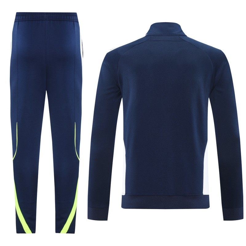 25/26 Real Madrid Navy/White Full Zipper Jacket +Long Pants