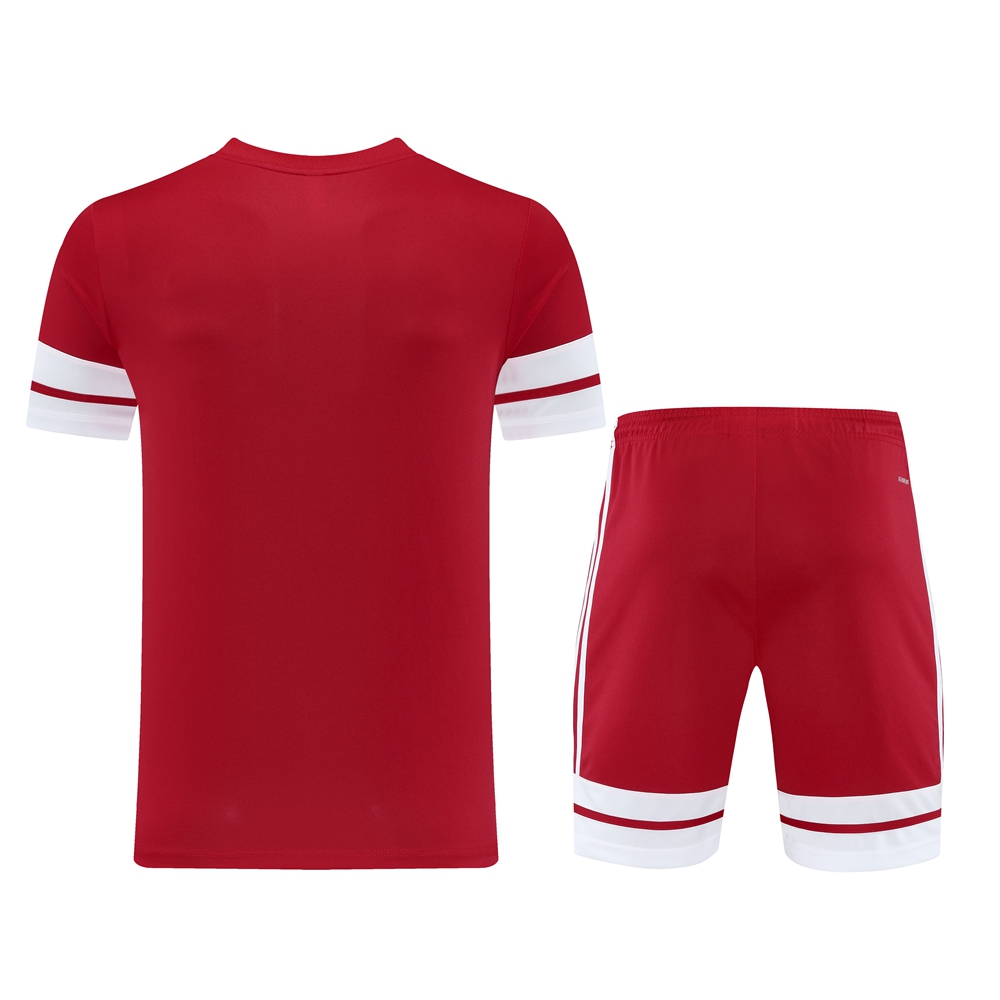 2025 Adidas Red Short Sleeve Jersey+Shorts