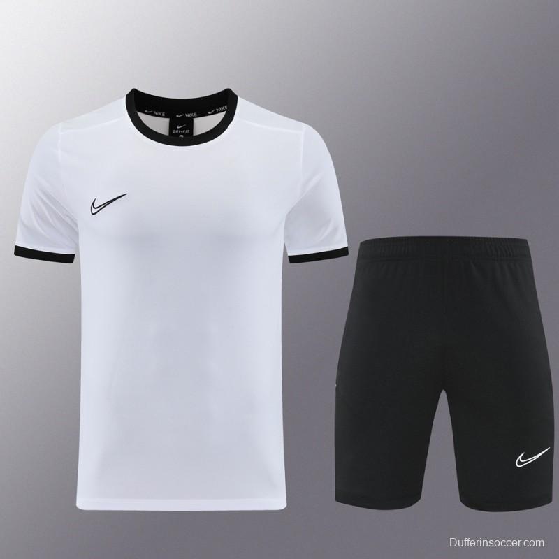 2025 NIKE White Short Sleeve Jersey + Shorts