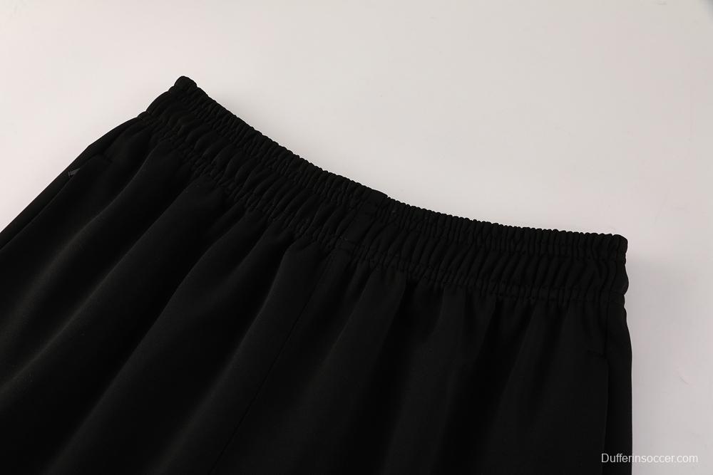 2025 Nike Orange/Black Full Hoodie Zipper Jacket +Long Pants