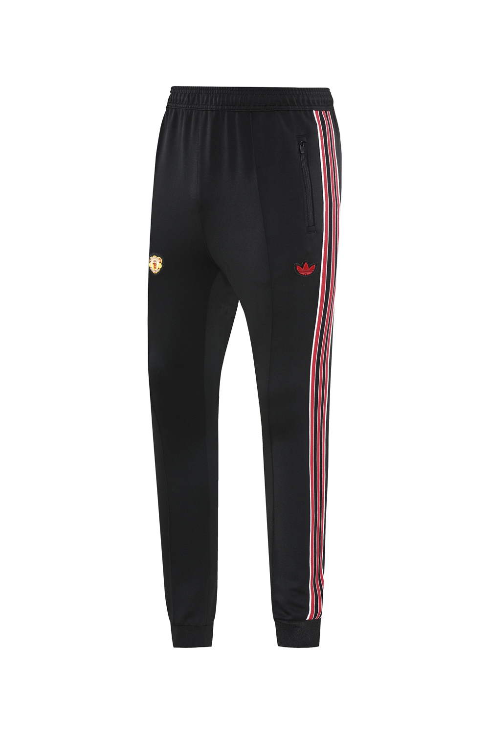 25/26 Manchester United Black Full Hoodie Zipper Jacket +Long Pants