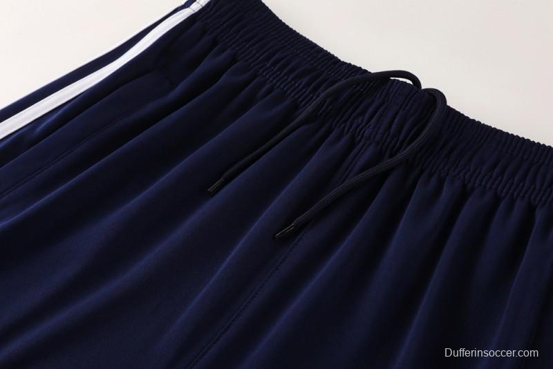 2025 Adidas Originals Long Sleeve T-Shirt Collection - Navy/White/Black with 3-Stripes